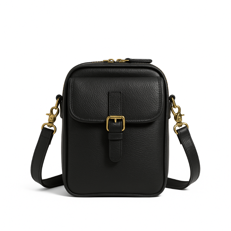 Sac_bandoulière_antivol_sac à main compact svelora noir